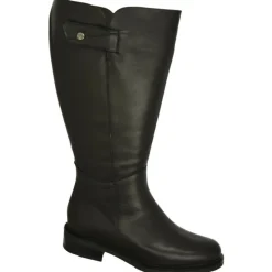 PieSanto Botas|Bota Alta De Con Cana De Ancho Especial 47 Cm De Pala Lisa Y Elastico En Cana. Piso De Goma Y Tacon De Suela Con Planta Negro