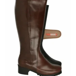 PieSanto Botas|Bota Alta De De Cana Ancha 43 Cm Con Piso De Goma Y Tacon De Suela Con Planta De Descanso Extraible