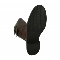 PieSanto Botas Cana Ancha|Bota Alta De De Cana Extra Ancha 48Cm Hebillas En Cana Y Piso De Bloque Goma Tacon Con Planta De Descanso