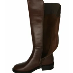 PieSanto Botas Cana Ancha|Bota Alta De De Cana Intermedia Con Piso De Bloque Tacon De Goma, Planta De Descanso Extraible Y Elastico En Cana