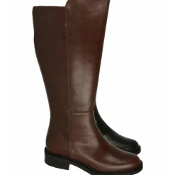 PieSanto Botas Cana Ancha|Bota Alta De De Cana Intermedia Con Piso De Bloque Tacon De Goma, Planta De Descanso Extraible Y Elastico En Cana