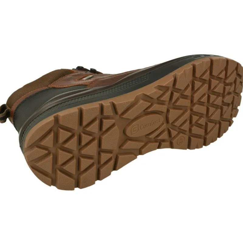 G Comfort Botines|Bota Con Cordones De Con Cremallera Lateral Y Membrana Impermeable, Planta Anatomica Extraible Y Piso Cuna Trekking