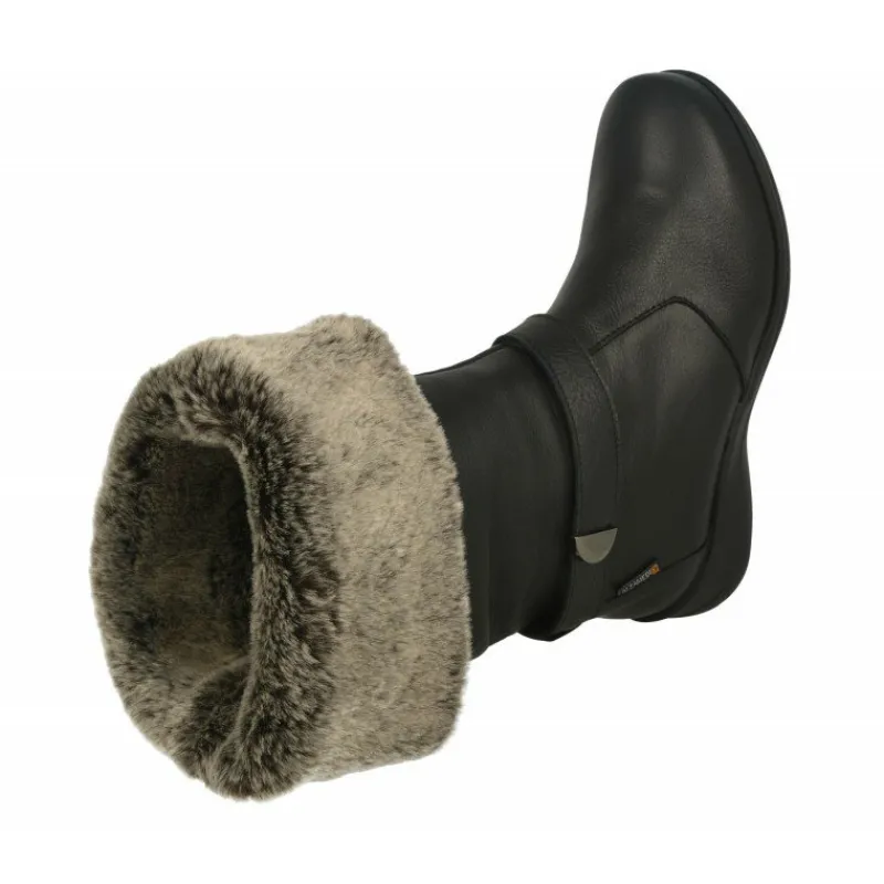 Calzamedi Botas|Bota De Con Vuelta De Cuello En Borreguillo Con Piso De Amortiguacion Y Piel Muy Flexible Y Confortable