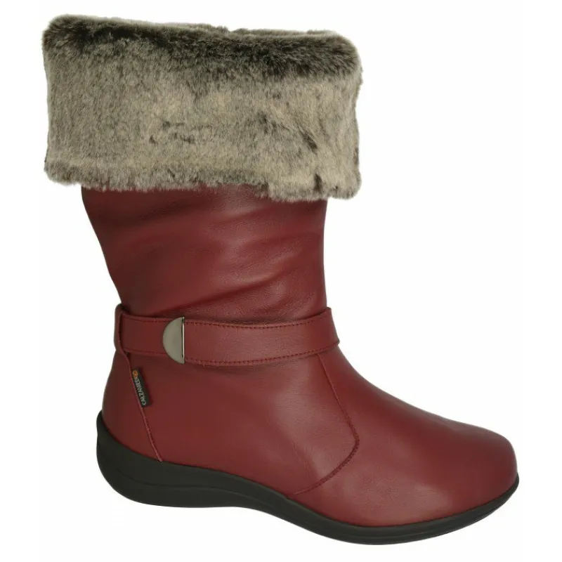 Calzamedi Botas|Bota De Con Vuelta De Cuello En Borreguillo Con Piso De Amortiguacion Y Piel Muy Flexible Y Confortable
