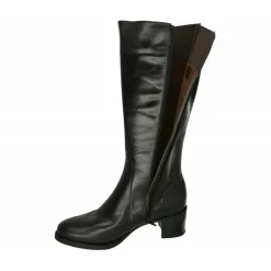 PieSanto Botas|Bota De De Cana Y Pala Lisa Con Ancho De Pierna Intermedio De 41 Cm, Tacon De Base Ancha Y Planta Extraible