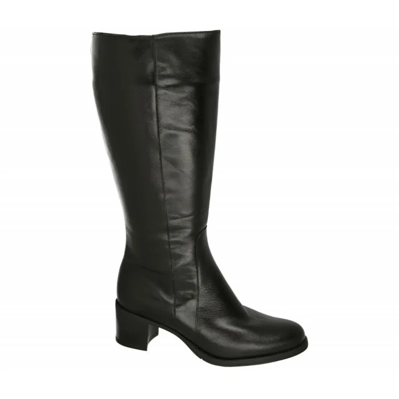 PieSanto Botas|Bota De De Cana Y Pala Lisa Con Ancho De Pierna Intermedio De 41 Cm, Tacon De Base Ancha Y Planta Extraible