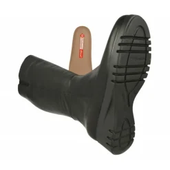 PieSanto Botas Cana Ancha|Bota De De Pala Lisa Con Cuna Alta De Poliuretano Aligerada Con Forro De Bamara Y Cana De Ancho Especial 43Cm