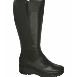 PieSanto Botas Cana Ancha|Bota De De Pala Lisa Con Cuna Alta De Poliuretano Aligerada Con Forro De Bamara Y Cana De Ancho Especial 43Cm