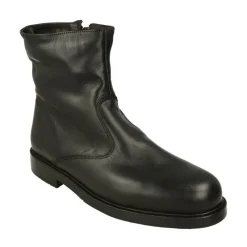 Baerchi Botines|Bota Piel Con Cremallera Y Piso Goma. Negro