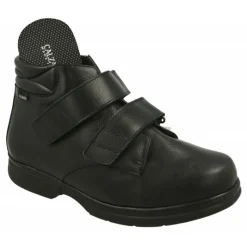 Calzamedi Botines|Bota Velcro De En Ancho 14 Para Pies Sensibles Con Planta De Descanso Movible Y Cuna De Goma Negro