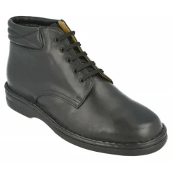 Calzamedi Botines|Botin Cordones De En Ancho 13 Especial Plantillas Y Pies Sensibles Con Piso De Amortiguacion De Negro