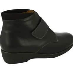 Alviflex Botines|Botin De Con Ajuste Por Velcro En Pala Lisa Y Piso De Amortiguacion En Ancho 14 Especial Plantillas Negro