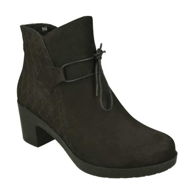 Comfort Class Botines|Botin De Comfortclass En Piel De Nobuck Acolchada Rombos. Piso De Goma Con Tacon Cuna De Gran Comodidad. Planta Natomica Extraib