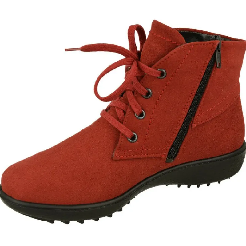 WESTLAND BY JOSEF SEIBEL antes ROMIKA Botines|Botin De Cordones De Westland En Antelina Impermeable Con Piso De Cuna De Poliuretano Y Planta Extraible