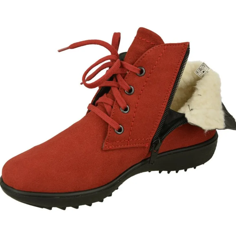 WESTLAND BY JOSEF SEIBEL antes ROMIKA Botines|Botin De Cordones De Westland En Antelina Impermeable Con Piso De Cuna De Poliuretano Y Planta Extraible