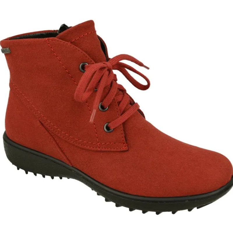 WESTLAND BY JOSEF SEIBEL antes ROMIKA Botines|Botin De Cordones De Westland En Antelina Impermeable Con Piso De Cuna De Poliuretano Y Planta Extraible