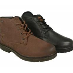 G Comfort Botines|Botin De Con Cordones Y Cremallera Lateral, Piel Impermeable Y Piso De Goma De Caucho Con Planta De Descanso Extraible