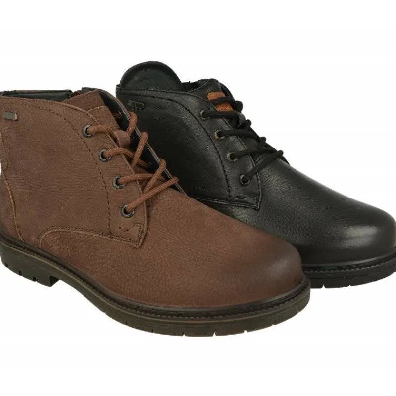 G Comfort Botines|Botin De Con Cordones Y Cremallera Lateral, Piel Impermeable Y Piso De Goma De Caucho Con Planta De Descanso Extraible