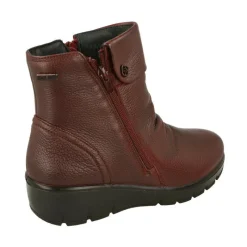 G Comfort Botines|Botin De Con Cremallera Lateral Y Pala Fruncida Con Cuna De Poliuretano Y Planta De Descanso Extraible