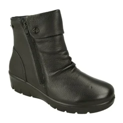 G Comfort Botines|Botin De Con Cremallera Lateral Y Pala Fruncida Con Cuna De Poliuretano Y Planta De Descanso Extraible