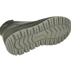 G Comfort Botines|Botin De Con Doble Cremallera Lateral Y Forro De Lana En Piel Impermeable Y Piso De Caucho Con Planta Extraible Negro