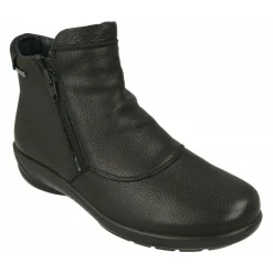 G Comfort Botines|Botin De De Piel Lisa Impermeable Con Doble Cremallera, Planta De Descanso Extraible Y Piso De Poliuretano