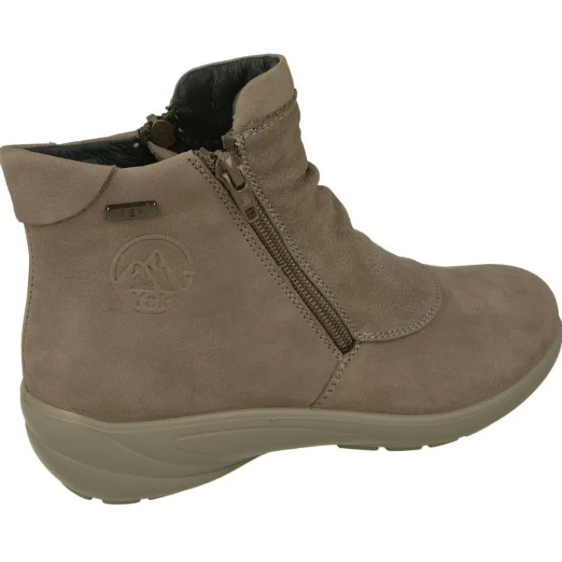 G Comfort Botines|Botin De De Piel Lisa Impermeable Con Doble Cremallera, Planta De Descanso Extraible Y Piso De Poliuretano