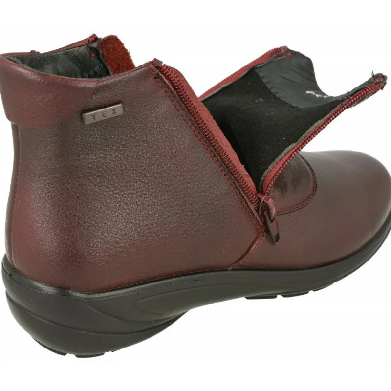 G Comfort Botines|Botin De De Piel Lisa Impermeable Con Doble Cremallera, Planta De Descanso Extraible Y Piso De Poliuretano