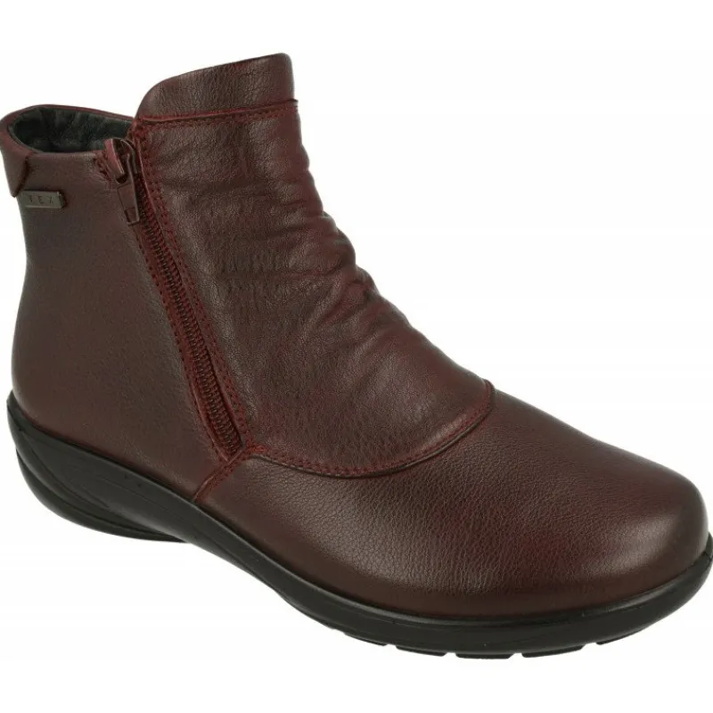 G Comfort Botines|Botin De De Piel Lisa Impermeable Con Doble Cremallera, Planta De Descanso Extraible Y Piso De Poliuretano