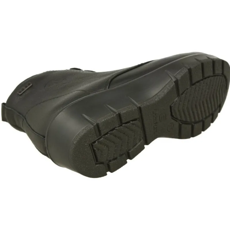 G Comfort Botines|Botin De En Pala Lisa Impermeable Con Horma Ancho 13, Piso De Cuna Amortiguada Y Planta Anatomica Extraible Negro