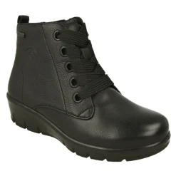 G Comfort Botines|Botin De En Pala Lisa Impermeable Con Horma Ancho 13, Piso De Cuna Amortiguada Y Planta Anatomica Extraible Negro