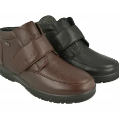 G Comfort Botines|Botin De En Piel Grabada Con Membrana Impermeable, Piso De Caucho Y Horma De Ancho Especial Con Planta Extraible