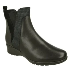 PieSanto Botines|Botin De De Pala Lisa Con Elastico Y Cremallera En Cana, Piso De Caucho Y Planta Anatomica Extraible