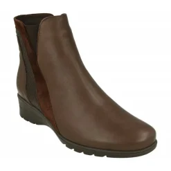 PieSanto Botines|Botin De En Piel Lisa Con Lateral Combinado, Piso De Cuna De Caucho Y Planta Extraible
