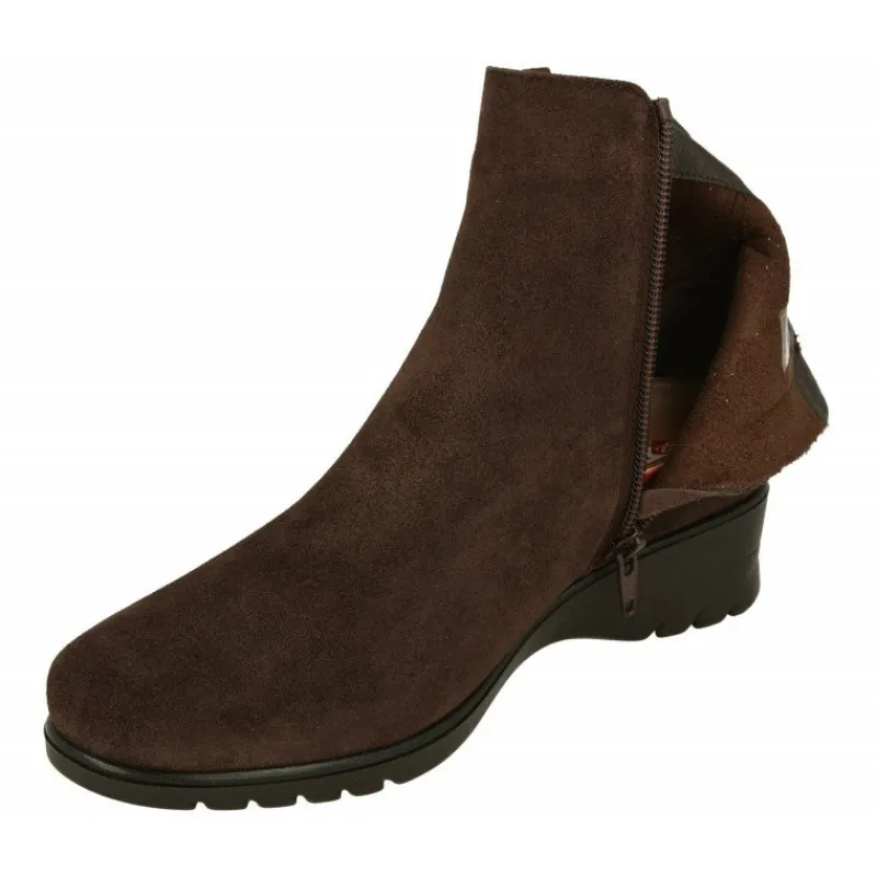 PieSanto Botines|Botin De En Piel Serraje Con Tira Lateral Elastica Con Pedreria Y Piso De Cuna De Goma Con Planta Extraible