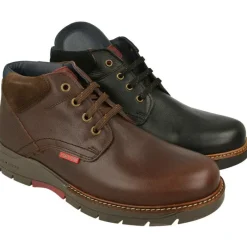 Tolino Botines|Botin De Acordonado De Pala Lisa Con Piel Engrasada Y Piso De Caucho Flexible Con Planta Anatomica Extraible