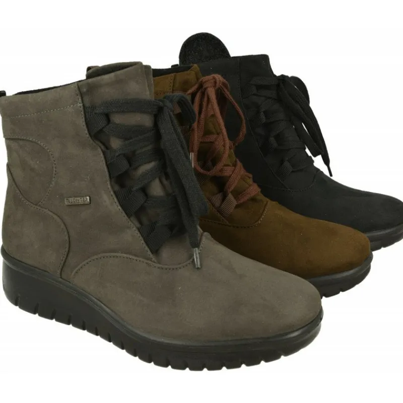WESTLAND BY JOSEF SEIBEL antes ROMIKA Botines|Botin De Westland Antes Romika En Tejido Antelina Impermeable Acordonado Con Planta De Descanso Y Piso De Amortiguacion