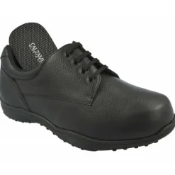Calzamedi Cordones|Cordon De Pala Lisa Especial Pies Diabeticos, Extra Ancho 14, Plantilla Movible. Negro