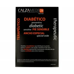Calzamedi Cordones|Cordon De Pala Lisa Especial Pies Diabeticos, Extra Ancho 14, Plantilla Movible. Negro