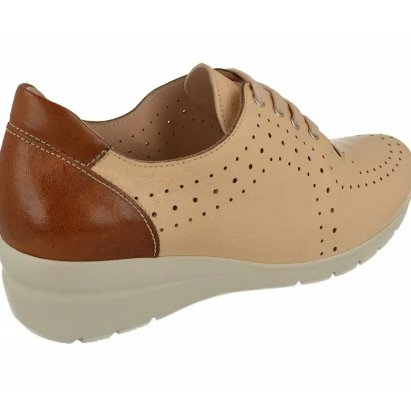 Comfort Class Cordones|Cordon De Comfortclass En Piel Picada Combinada Con Piso Aligerado De Poliuretano Y Planta Extaible