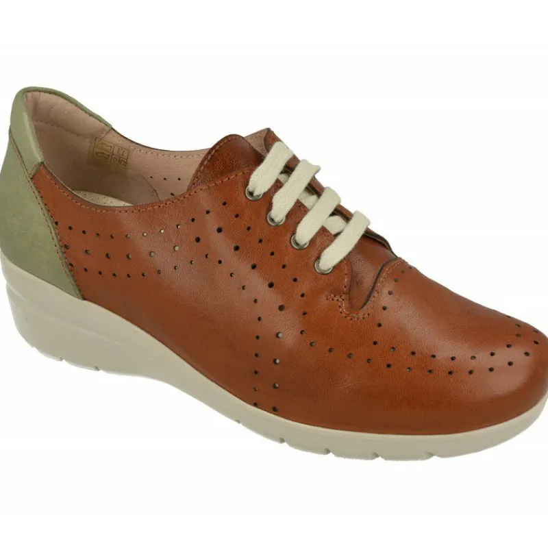 Comfort Class Cordones|Cordon De Comfortclass En Piel Picada Combinada Con Piso Aligerado De Poliuretano Y Planta Extaible