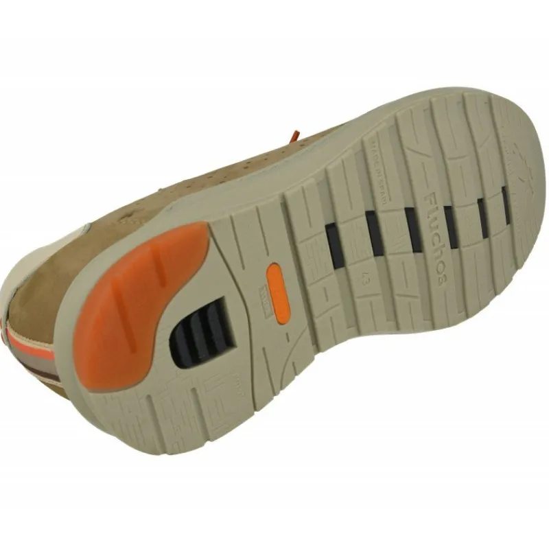 Fluchos Zapatos Para Caminar|Cordon De En Piel De Nobuck Picada Y Transpirable Con Ligero Piso De Poliuretano Y Plantilla Anatomica De Descanso