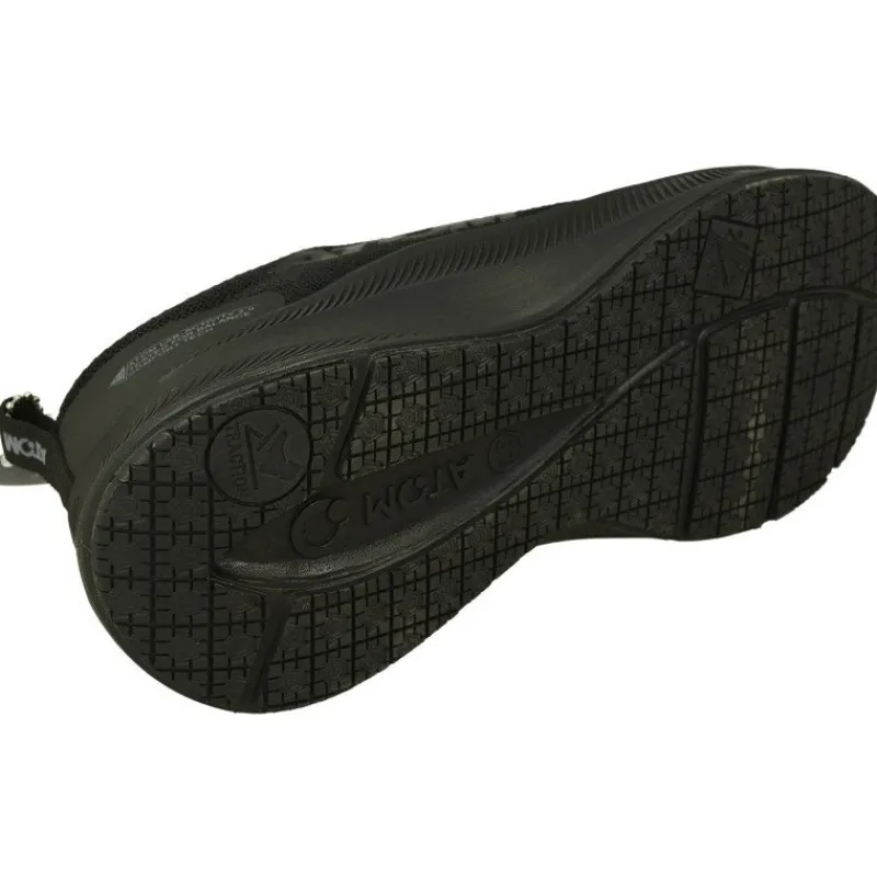 Fluchos Deportivos|Cordon De En Tejido Elastico Con Repelente De Agua, Piso De Poliuretano Y Planta Anatomica Extraible, Ideal Para Trabajo Negro