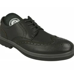 G Comfort Zapatos De Vestir|Cordon De De Pala Vega Con Planta De Descanso Y Goma De Amortiguacion En Ancho Especial Negro