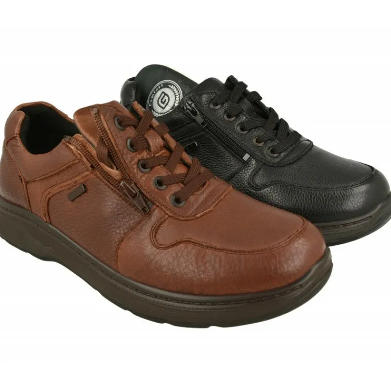 G Comfort Cordones|Cordon De Deportivo Con Cremallera Lateral Piel Con Membrana Impermeable Y Piso De Amortiguacion Con Planta Extraible