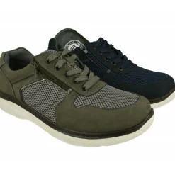 G Comfort Deportivos|Cordon De En Piel Combinada Con Rejilla Picada Y Ajuste Con Cremallera, Planta Extraible Y Piso De Poliuretano
