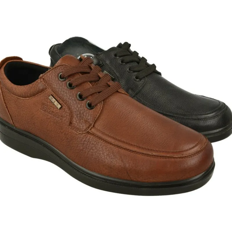 G Comfort Cordones|Cordon De En Piel Grabada Con Bordon En Pala, Piso De Poliuretano Y Membrana Impermeable Con Planta Extraible