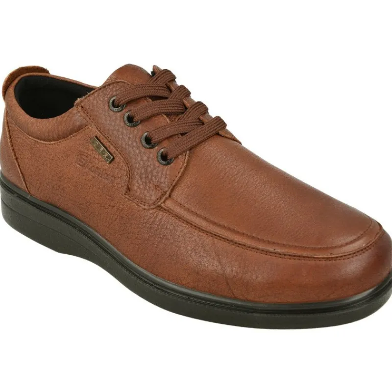 G Comfort Cordones|Cordon De En Piel Grabada Con Bordon En Pala, Piso De Poliuretano Y Membrana Impermeable Con Planta Extraible
