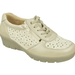 G Comfort Cordones|Cordon De Picado Con Cremallera Lateral Y Piel Combinada Con Cuna De Poliuretano