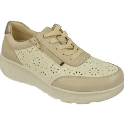 G Comfort Cordones|Cordon De Picado Con Cremallera Lateral Combinado Tonos Con Piso Esponjoso De Gran Amortiguacion. Beige